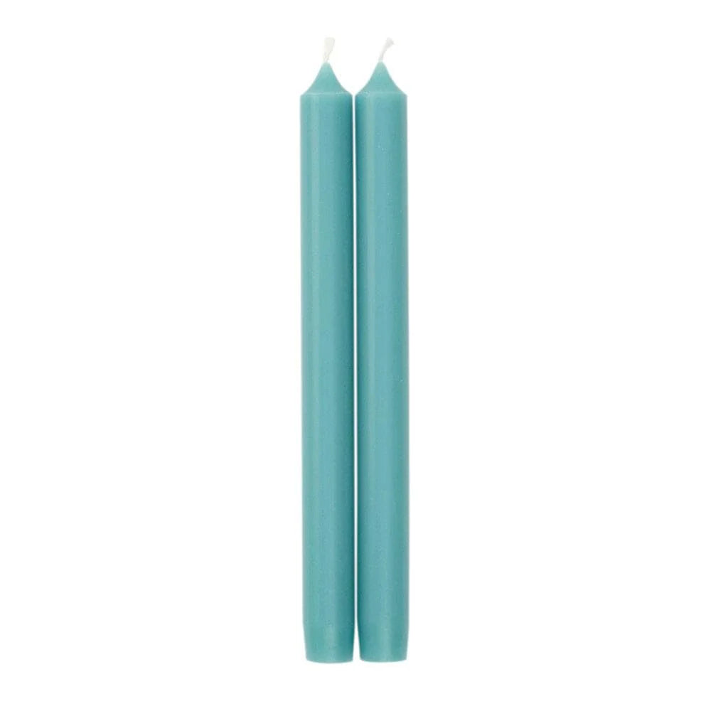 Caspari Turq Candle Pairs 10 inch
