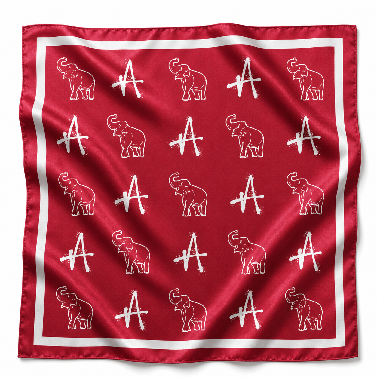 Crimson & White Gameday Bandana Scarf BAMA