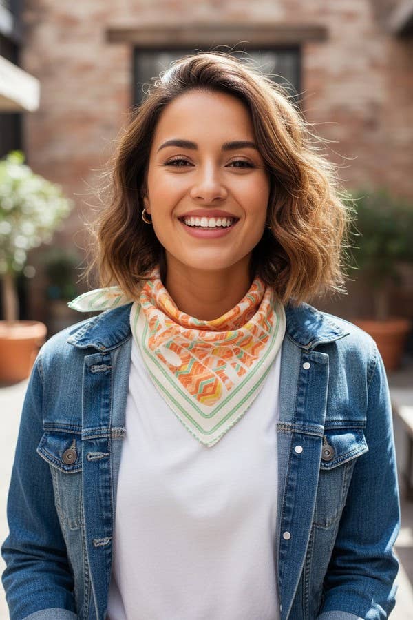 Abstract Tribal Print Bandana BS0135: Pink