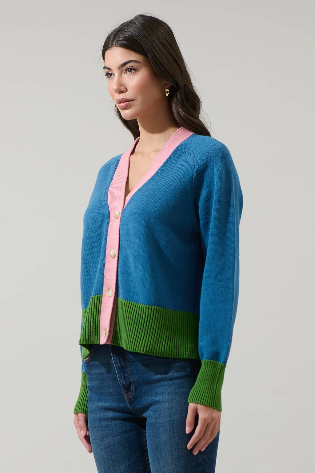 Sugarlips - Hendria Color Block Cardigan