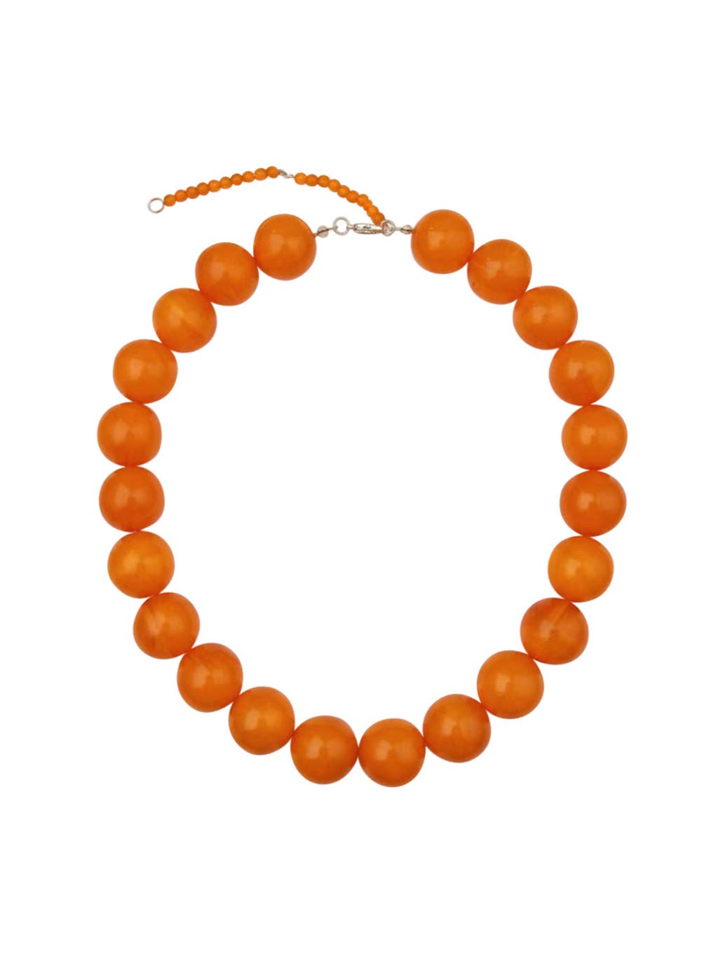 Gemelli - Kameron Chunky Beaded Necklace - Orange