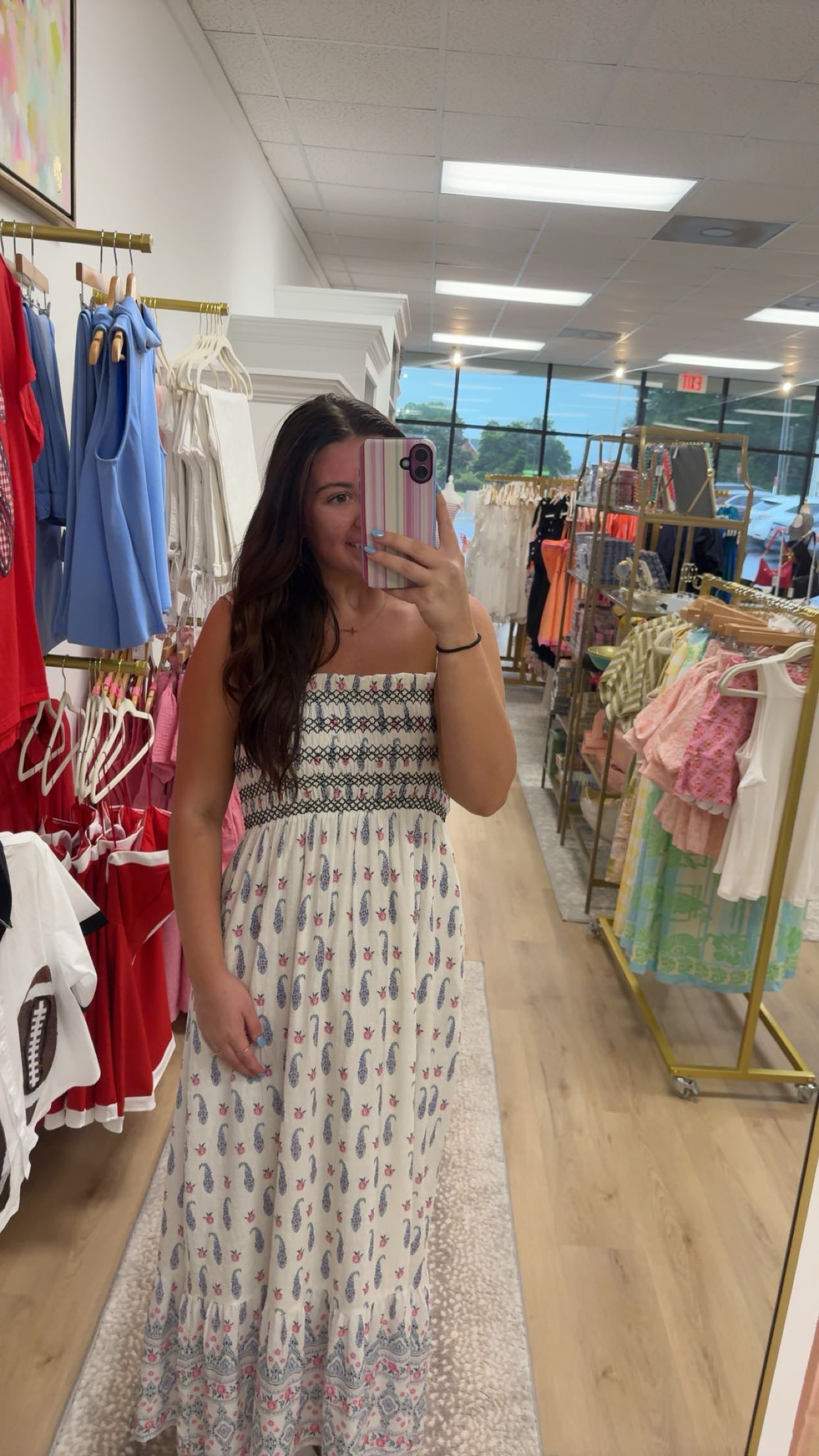 Sadie & Sage Cream Multi Maxi Dress