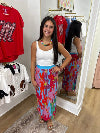 Karlie Big Floral Pleat Maxi Skirt