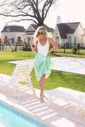 Karlie Green Seashell Stripe Sarong